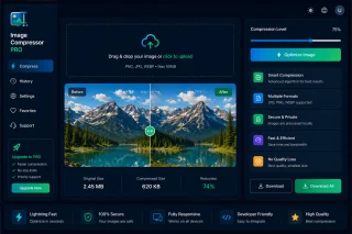 Image Compressor Pro Smart JPG PNG WEBP Optimizer Tool