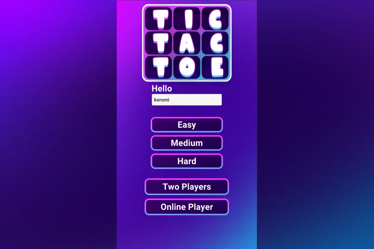 Tic Tac Toe AI & Online Multiplayer (Photon Fusion 2) — screenshot 2