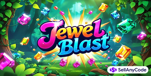 Jewel Blast Unity Sliding Puzzle Game - Block Game Unity