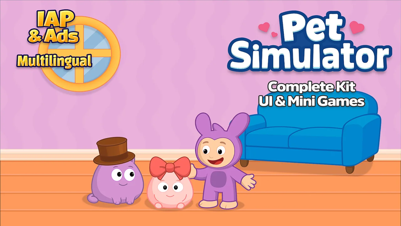 Virtual Pet Game Template - Complete Game — screenshot 1