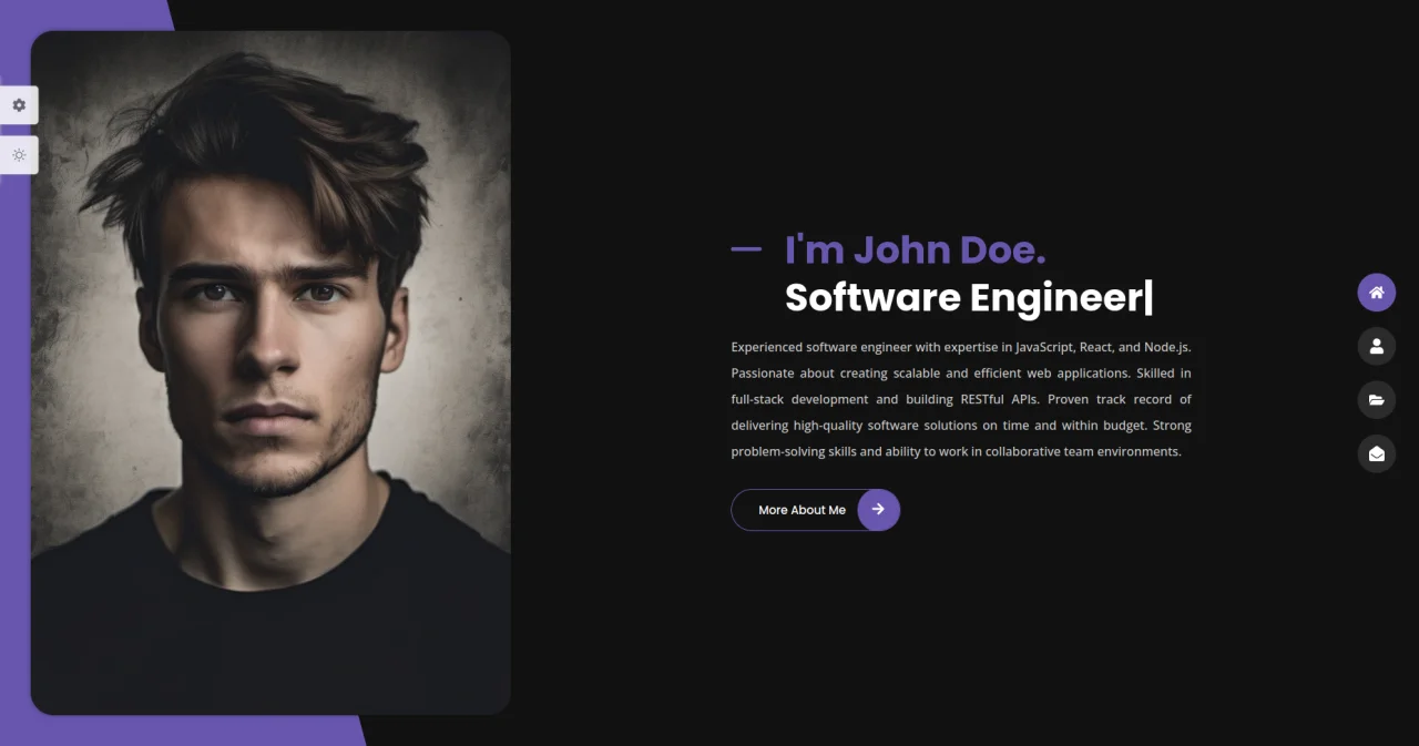 Portfolio Design React App — screenshot 4