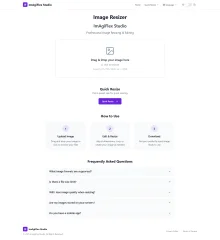 Modern Image Resizer React JS Website