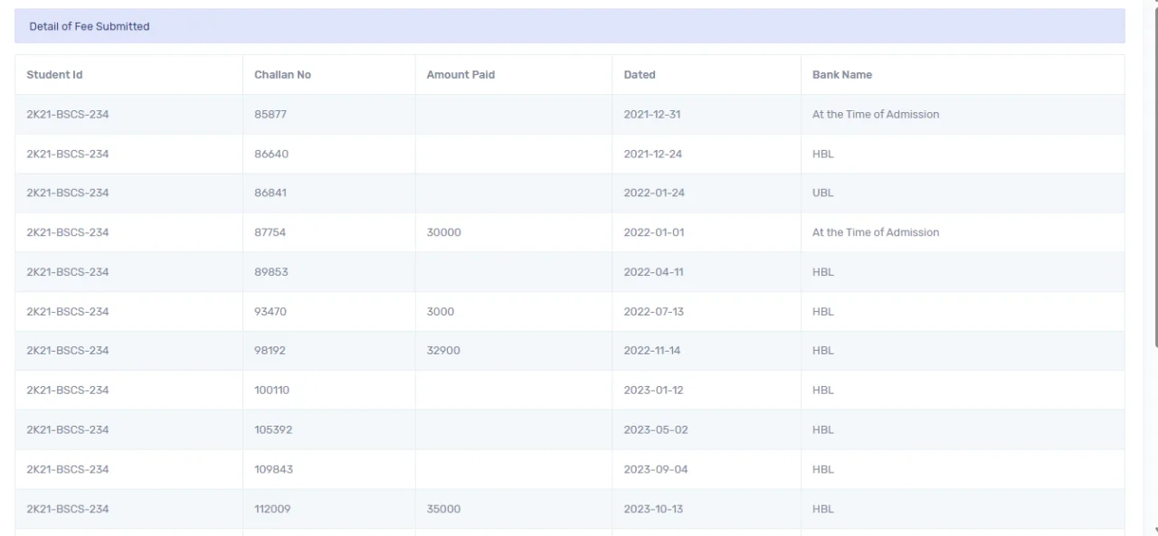 Hostel Management System for University College Hostels — screenshot 7