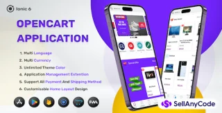 Ionic OpenCart iOS and Android and PWA Application