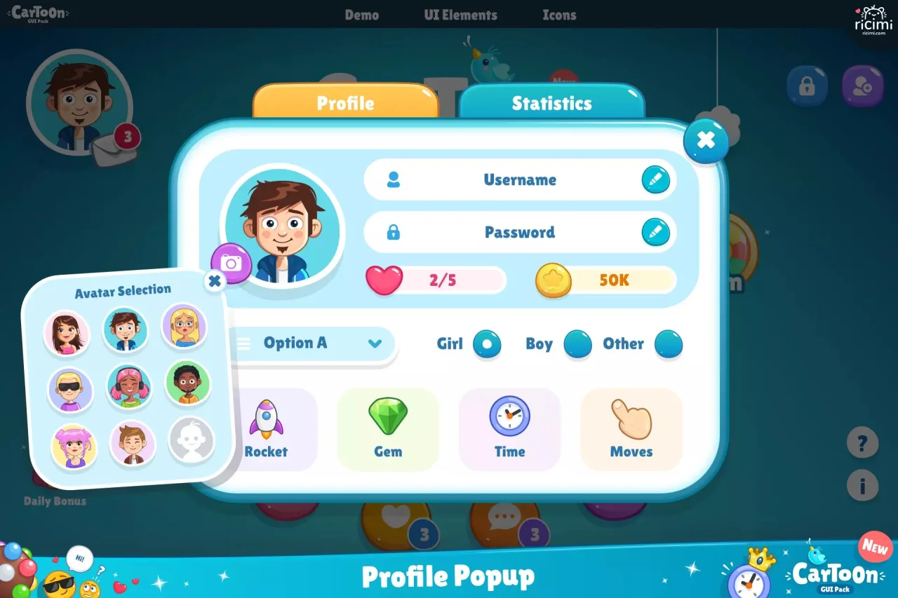 Cartoon GUI Pack — screenshot 2