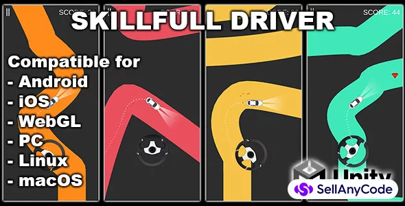 Skillful Driver - Unity Hyper Casual 2D Game — cover