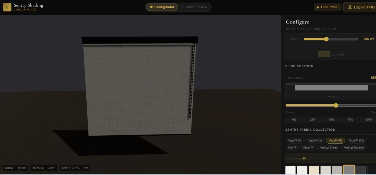 Powerful Blind Configuration Tool — screenshot 1