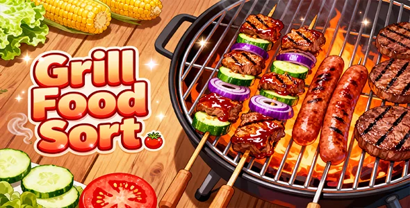 Grill Food Sort Puzzle Unity Source Code — screenshot 1