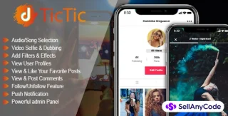 TicTic - Android Media App for Creating and Sharing Short Videos