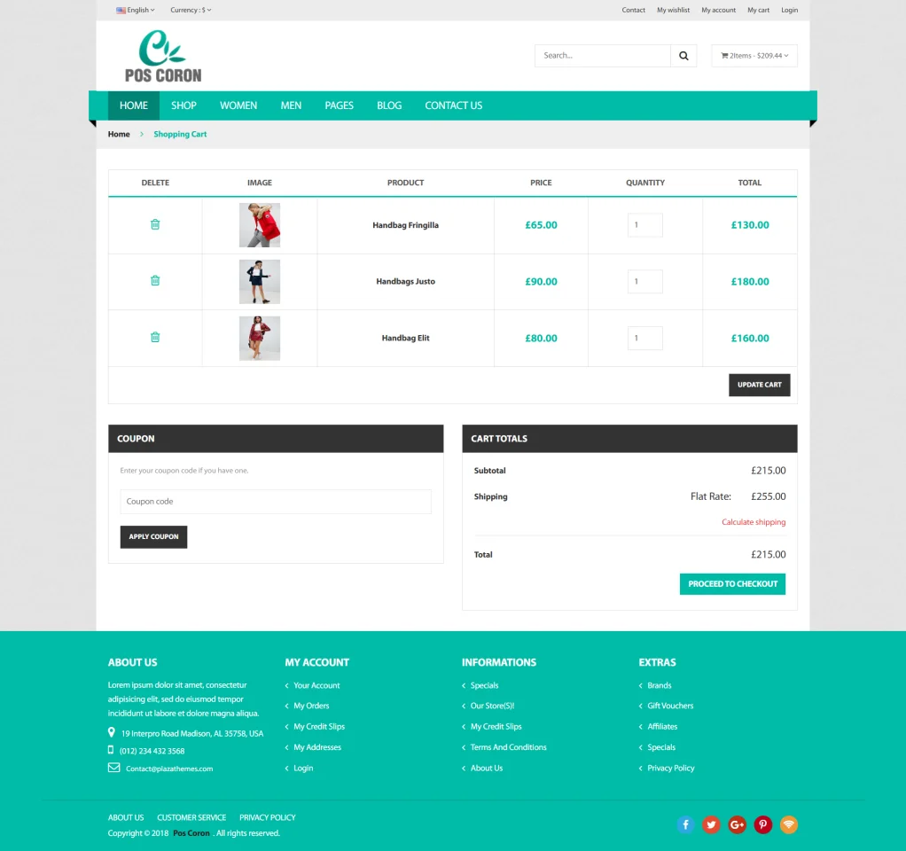 POS Coron – Responsive HTML5 eCommerce Website Template with Full Pages — screenshot 4