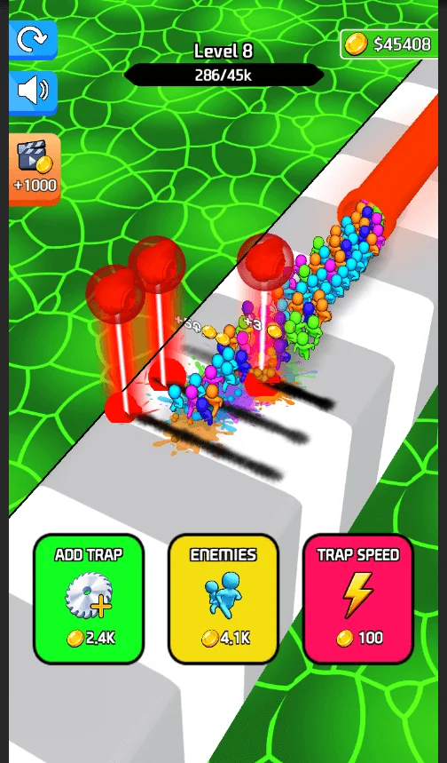 Trap Enemies 3D Trending Game Code Unity — screenshot 2