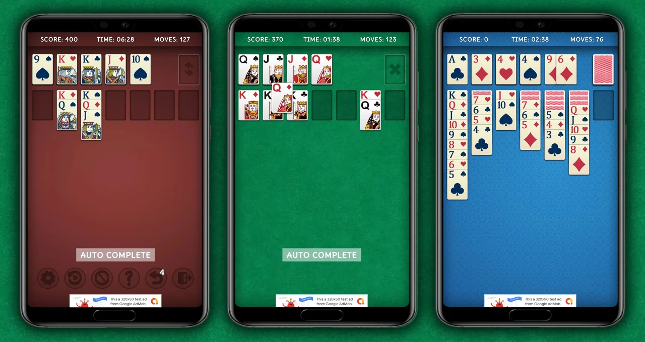 Klondike Solitaire Template (Portrait + Landscape) — screenshot 2