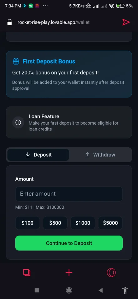 Crash Game Node.js Realtime Engine + Advanced RTP Control + Provably Fair + Referral & Wallet System (Full Admin Panel) — screenshot 4