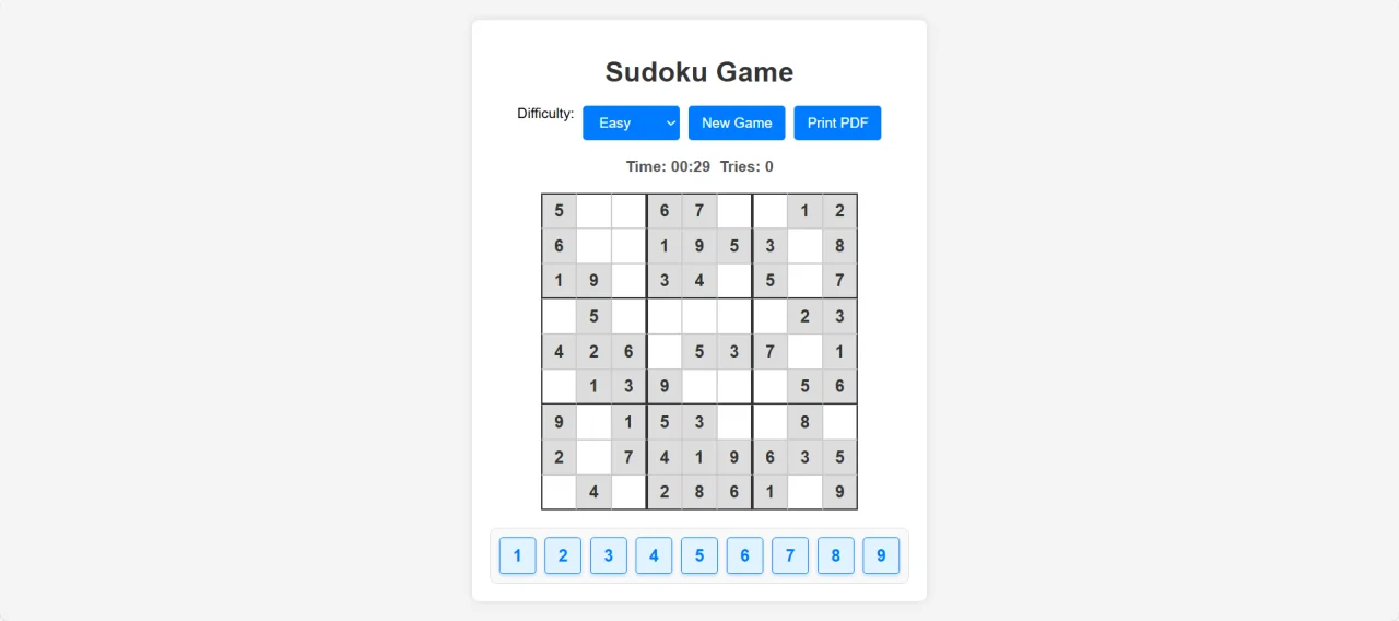 Sudoku Game — screenshot 1
