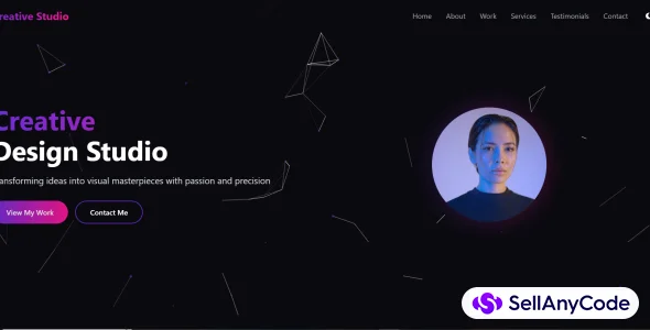 Creative Studio - Modern Portfolio Template — cover