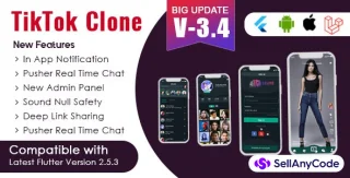 Flutter - TikTok Clone | Triller Clone & Short Video Streaming Mobile App for Android & iOS