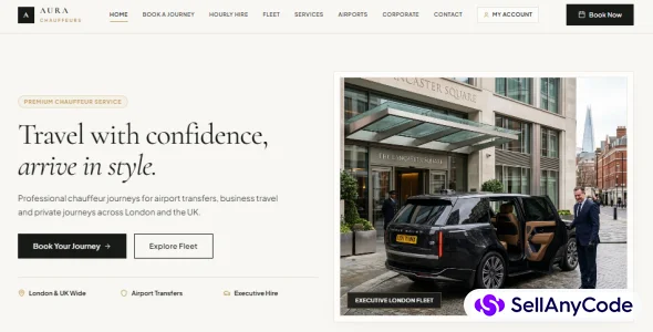 Aura Chauffeurs Executive Chauffeur & Fleet Operations Platform — cover