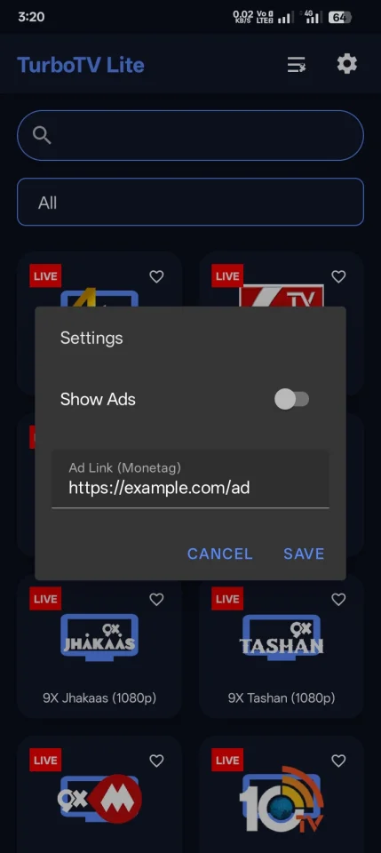TurboTV Lite Smart IPTV & ExoPlayer App — screenshot 3