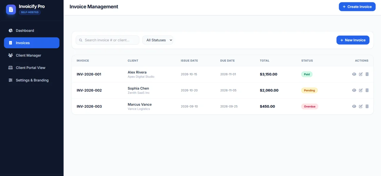 nvoicify Pro - Invoicing & Client Portal Web App + Free Android App — screenshot 4