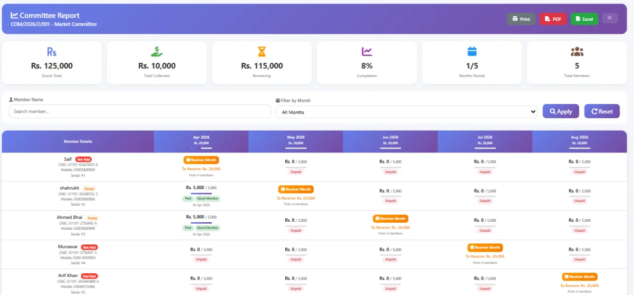 Committee System Management — screenshot 3