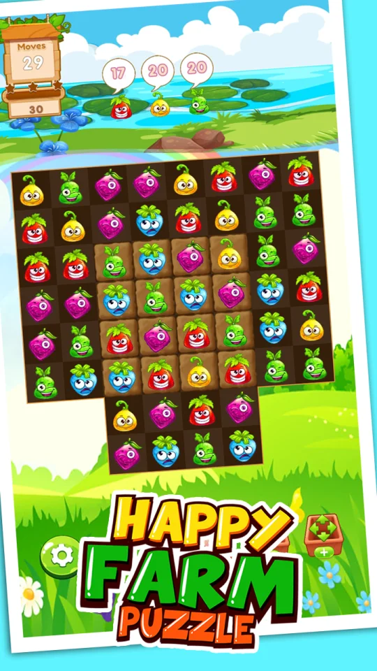 Match 3: Happy Rush Puzzle. Farm 3 Match Game Template Unity. Earning Money Every Month (Include Graphics) — screenshot 4
