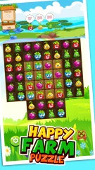Match 3: Happy Rush Puzzle. Farm 3 Match Game Template Unity. Earning Money Every Month (Include Graphics)