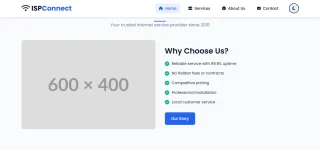 ISPConnect - Internet Service Provider Website
