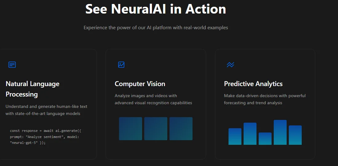 NeuralLaunch - Complete AI Startup Landing Page Template — screenshot 1