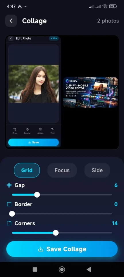 Clipify Video Editor in Flutter — screenshot 2