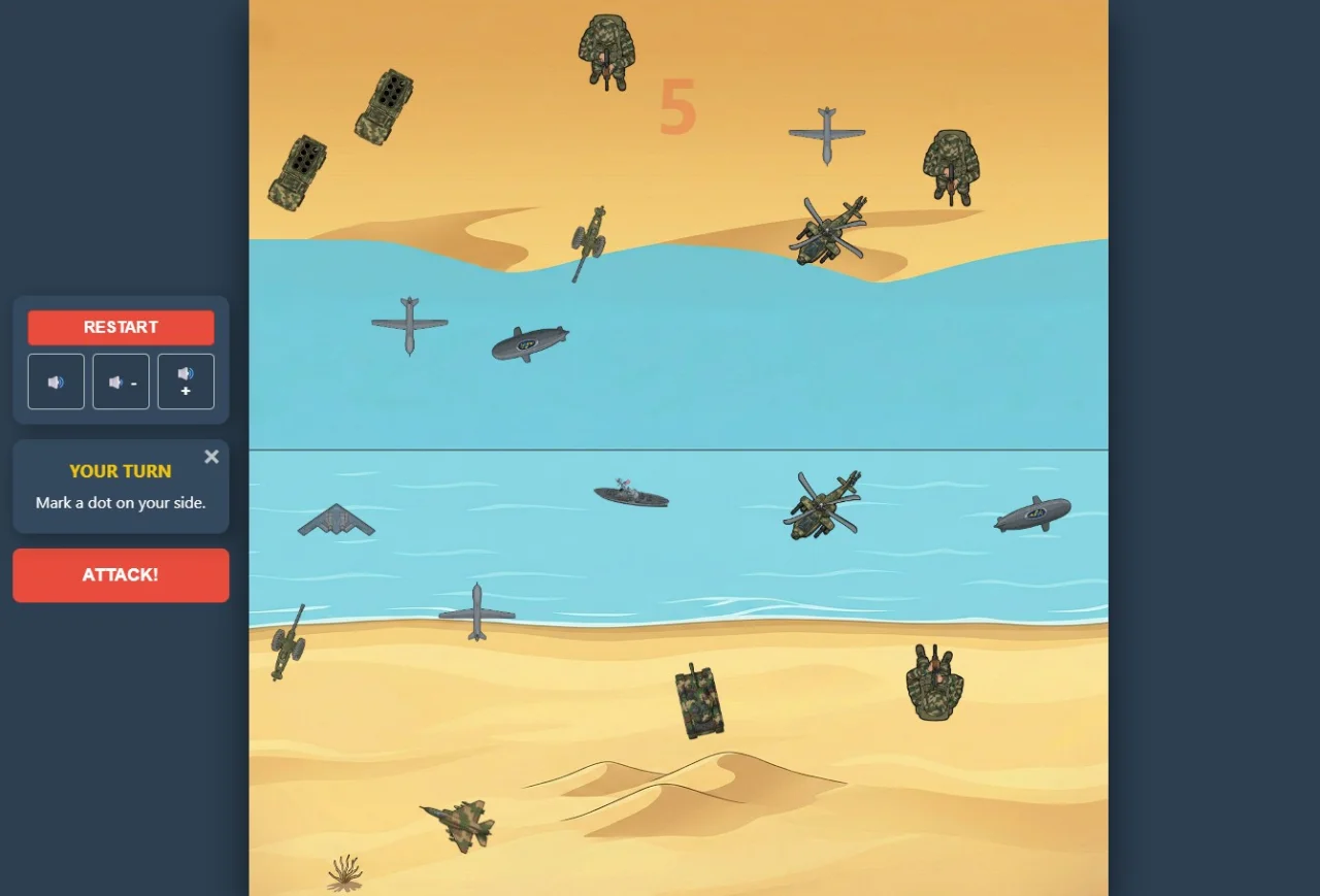 Fold War - Unique Turn-Based Paper Strategy Game (HTML5) — screenshot 3