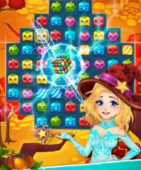 Stellar Witch Fruit Match 3 Puzzle