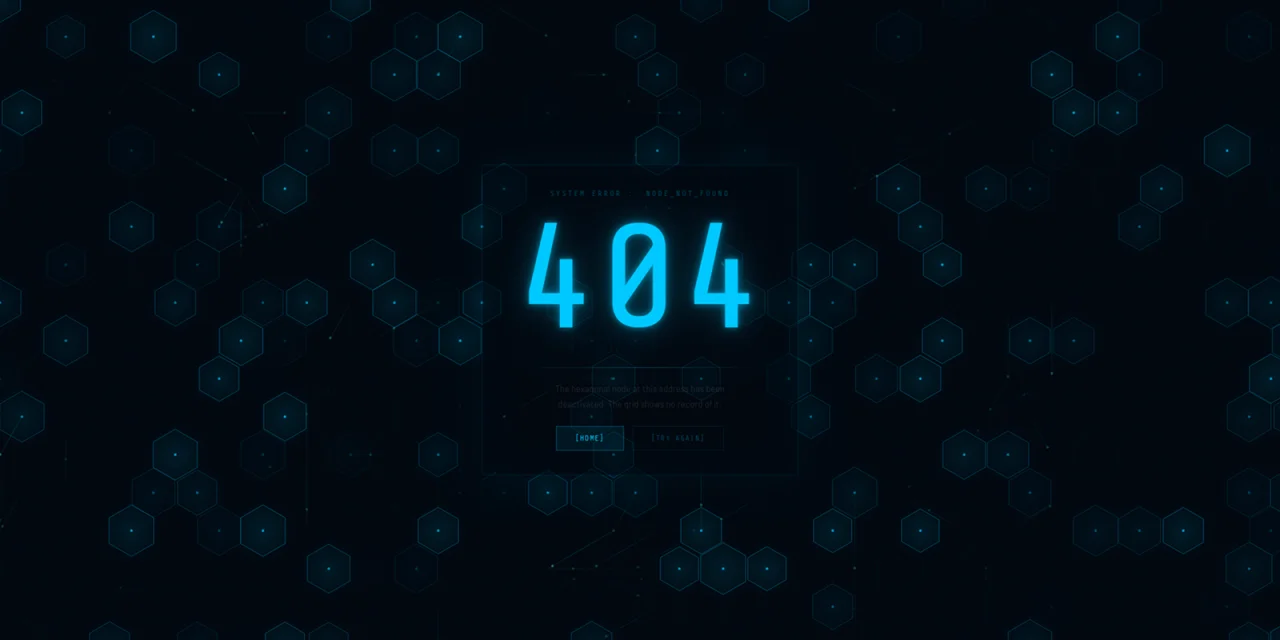 ERRATUM 10 Sci-Fi 404 Error Pages — screenshot 5