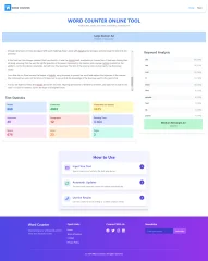 Word Counter Tool Website Script