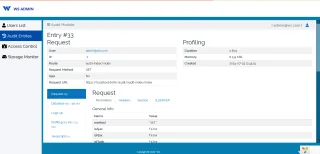 WS Admin Panel - RBAC, USERS Management and AUDIT Entries Monitoring