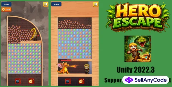 Royal Hero Escape Match 3 - Unity Project