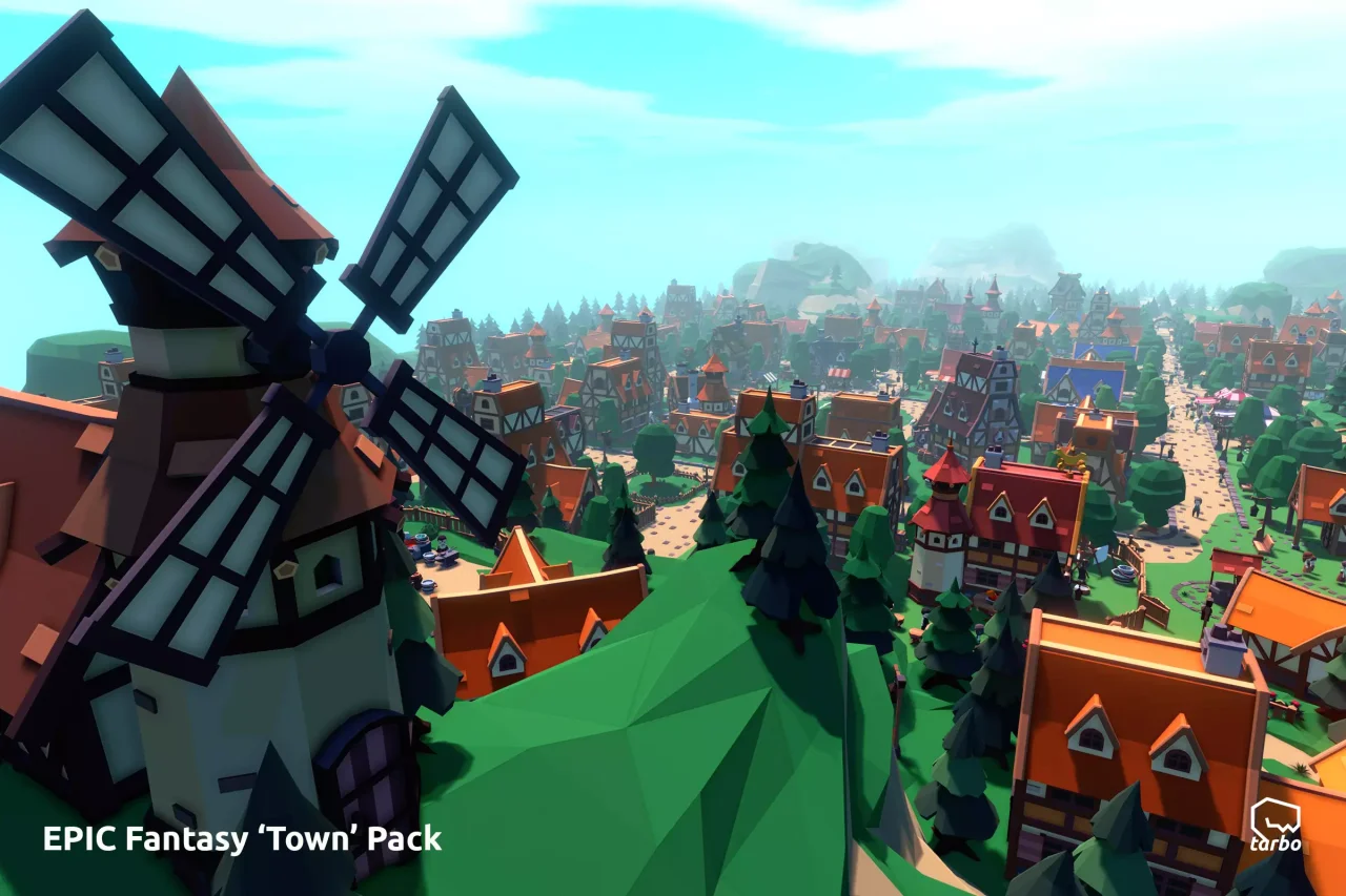 EPIC Fantasy Town - Low Poly 3D Art — screenshot 4