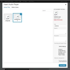 ZoomSounds - WordPress Wave Audio Player with Playlist