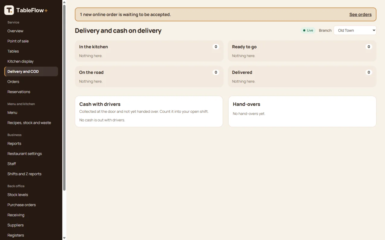TableFlow+: Restaurant POS Kitchen, QR Menu & Delivery — screenshot 4