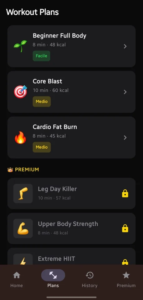 FitFlow - HIIT Timer & Workout Android App — screenshot 2