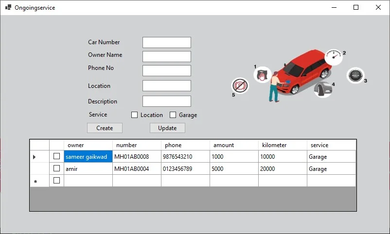 Car Service Management System — screenshot 5