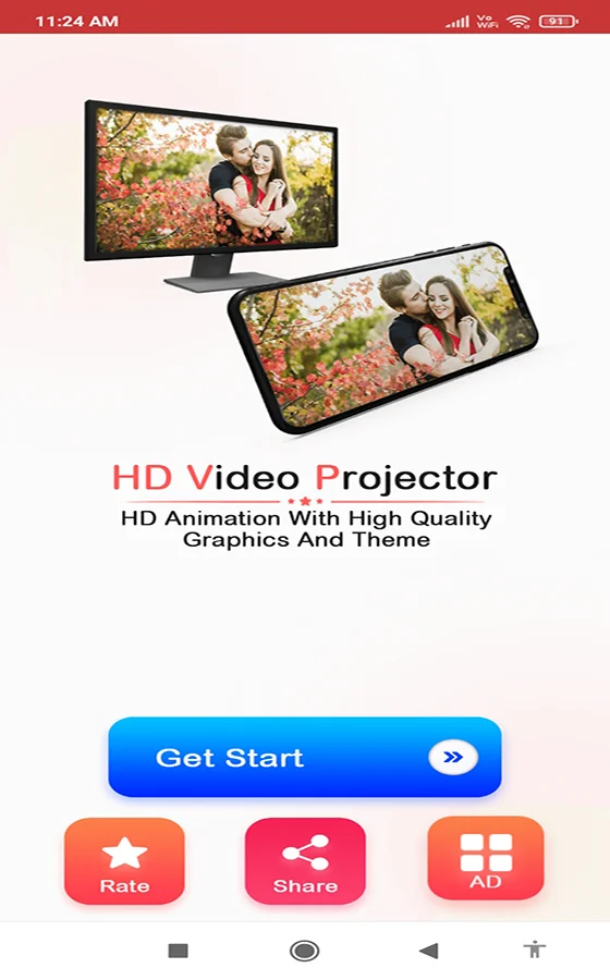 HD Video Projector Simulator - Android App — screenshot 5
