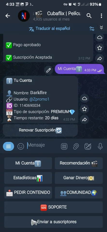 Bot De Telegram De Pelculas Y Series — screenshot 5