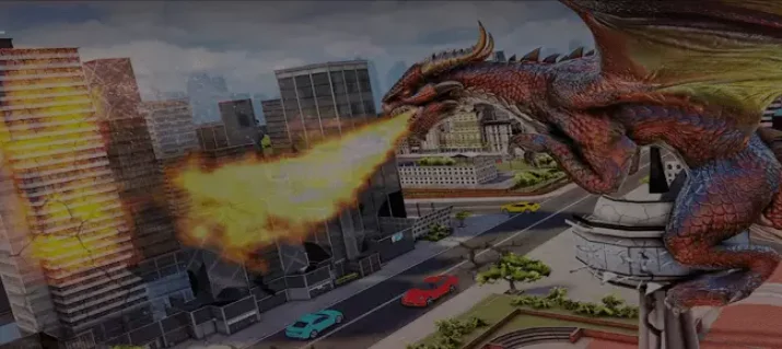 Flying Dragon City Attack: Dragon Simulator — screenshot 2