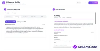 Smart AI-Powered Resume Builder
