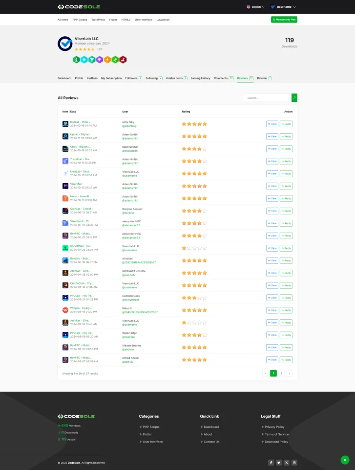 CodeSole - Subscription Based Code and Theme Marketplace — screenshot 8
