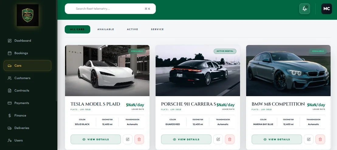 Rent A Reliable Car Car Rental & Fleet Operations — screenshot 2