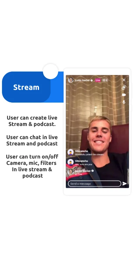 Myfriend - Friend Chat Post TikTok Follow Live Clone Social Network App — screenshot 2