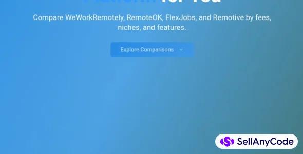 Modern Landing Page for Remote Job Platforms