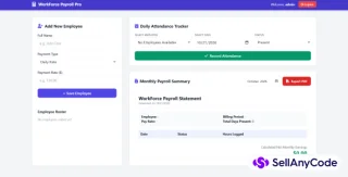 Employee Attendance & Payroll Web App