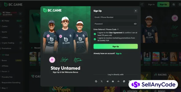 BC Game Script / Source Code
